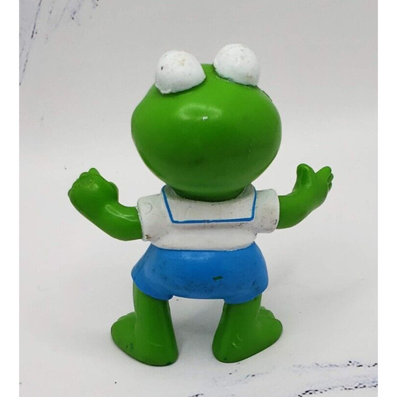 1986 Muppet Babies Figurine McDonald's Happy Meal Toy Kermit The Frog PVC - Picture 3 of 7